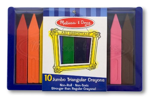 Melissa & Doug Triangular and Jumbo Triangular Crayons Review